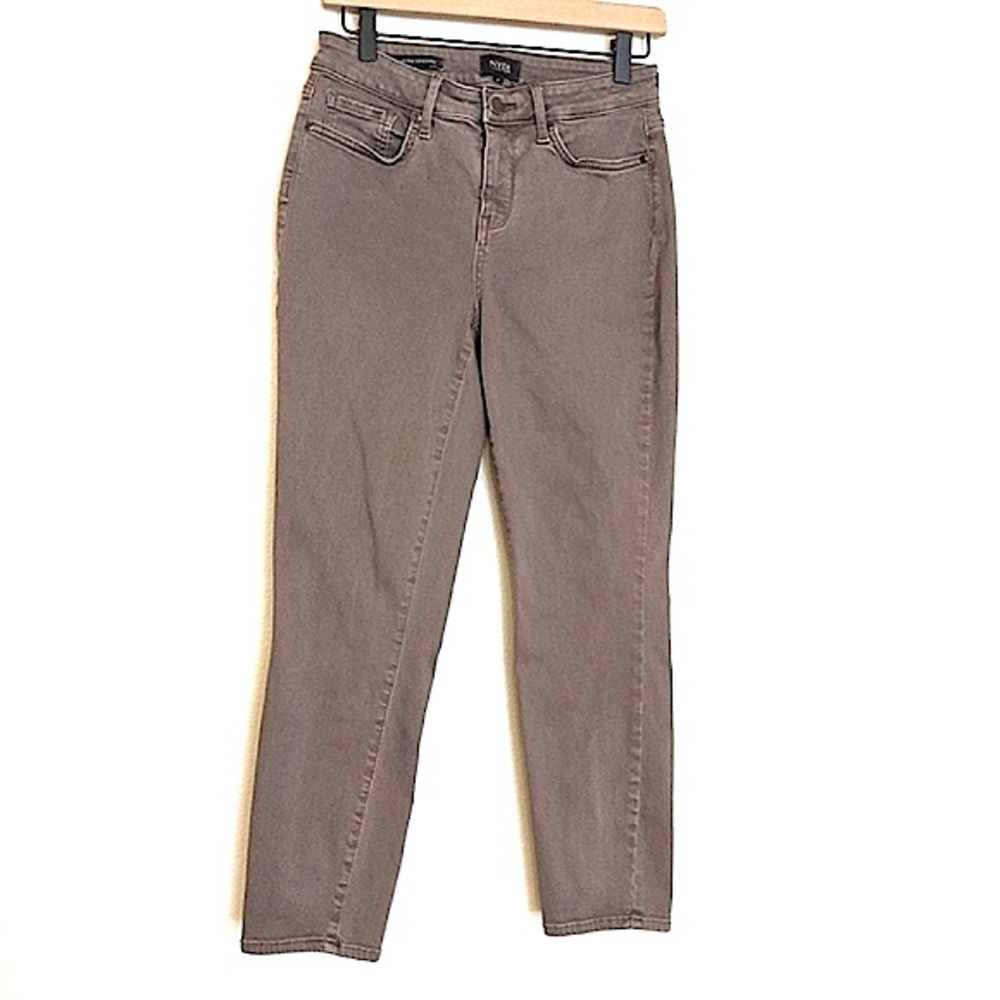 NYDJ Alina Legging Skinny Dark Taupe Jeans size 4